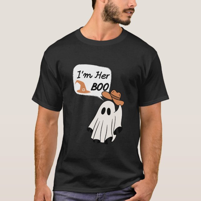Camiseta Soy su novio, fantasma de pareja, Halloween divert (Anverso)