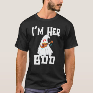 Camiseta Soy su novio Hombres Ghost Couples Halloween Costu