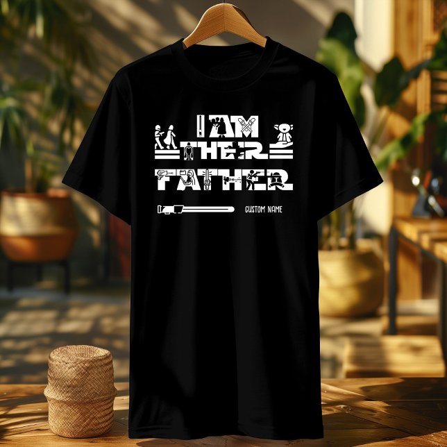 Camiseta Soy su padre símbolo de sable de luz personalizado (Subido por el creador)