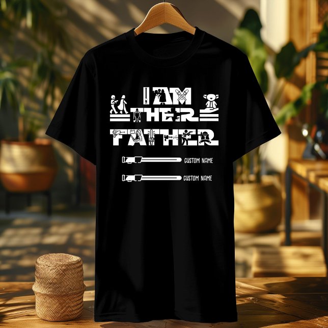 Camiseta Soy su padre símbolo de sable de luz personalizado (Subido por el creador)