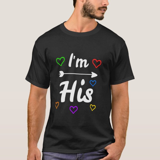Camiseta Soy Su Pareja Hes Mine Gay Pride Lgbt (Anverso)