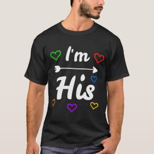 Camiseta Soy su pareja LGBT con orgullo gay Mío