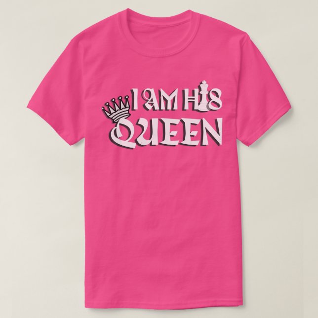 Camiseta Soy su reina de ajedrez valentina (Diseño del anverso)
