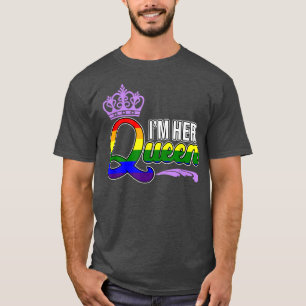 Camiseta Soy su Reina LGBTQ Lesbianas Orgullo Mes de Apoyo