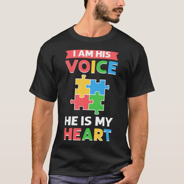 Camiseta Soy Su Voz Autismo Autista Infantil Apoyo Al Autis (Anverso)