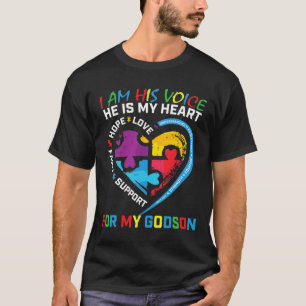 Camiseta Soy Su Voz Diosa Autismo Conciencia Madrina B