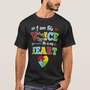 Camiseta Soy Su Voz Él Es Consciente De Mi Autismo De Rompe