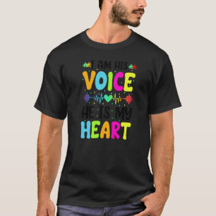 Camiseta Soy Su Voz Él Es Mi Hijo De Conciencia Sobre El Au