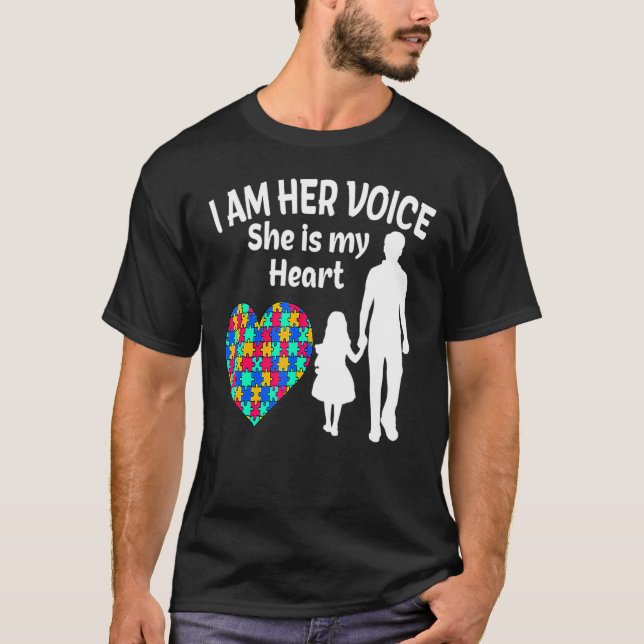 Camiseta Soy Su Voz Ella Es Mi Awareness Da (Anverso)