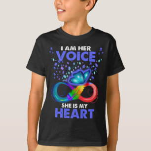 Camiseta Soy Su Voz Ella Es Mi Conciencia Del Autismo Del C
