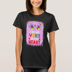 Camiseta Soy Su Voz Ella Es Mi Conciencia Del Autismo Del C