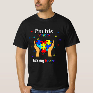 Camiseta Soy su voz, es mi corazón Autism Awareness