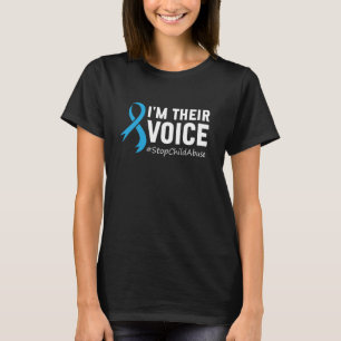 Camiseta Soy su voz para detener la prevención del abuso in