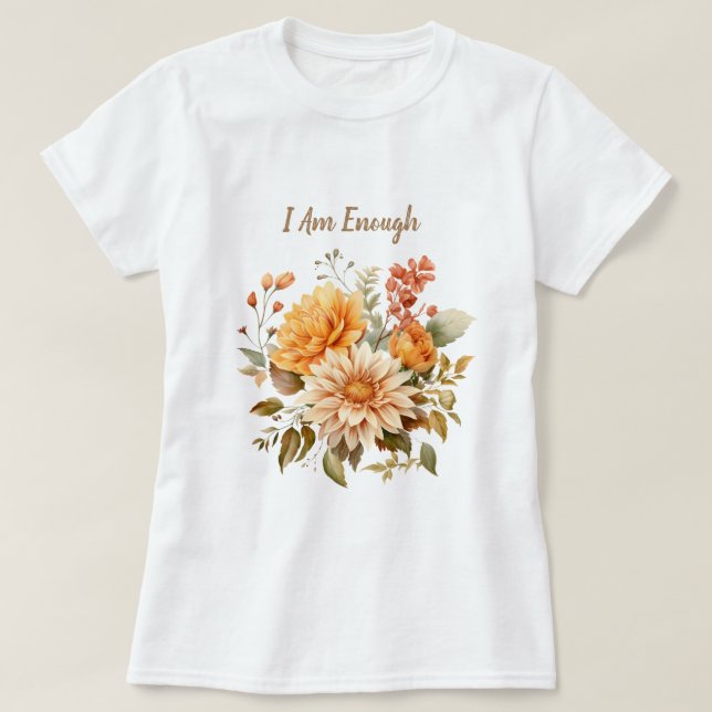 Camiseta Soy suficiente (Diseño del anverso)