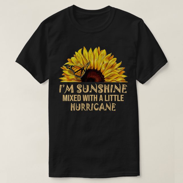 Camiseta Soy Sunshine mimado con pequeño huracán (Diseño del anverso)