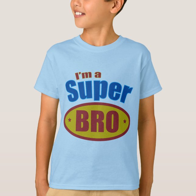 Camiseta Soy superhéroe estupendo Brother de Bro (Anverso)