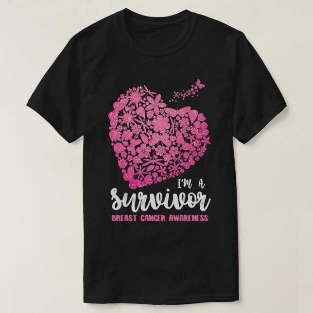 Camiseta Soy superviviente de un Tee de Concienciación sobr (Diseño del anverso)