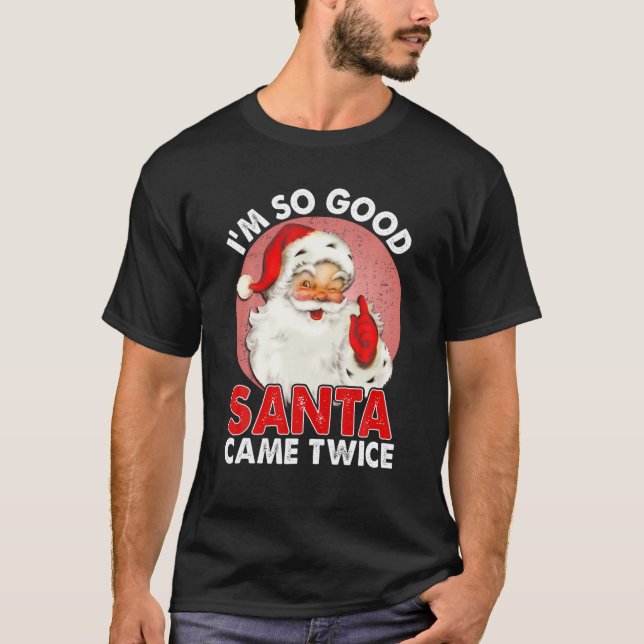 Camiseta Soy tan buena Santa Came dos veces mala policía in (Anverso)