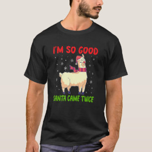 Camiseta Soy tan buena santa vino dos veces navidades diver