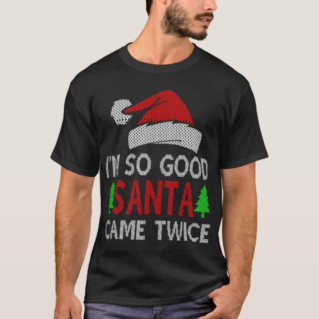 CAMISETA SOY TAN BUENO QUE SANTA LLEGÓ DOS VECES (Anverso)