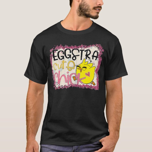 Camiseta Soy tan divertida Eggstra Chicken de Pascua Lover  (Anverso)