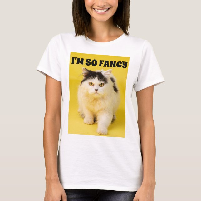 CAMISETA SOY TAN FANCY CAT T-SHIRTS (Anverso)
