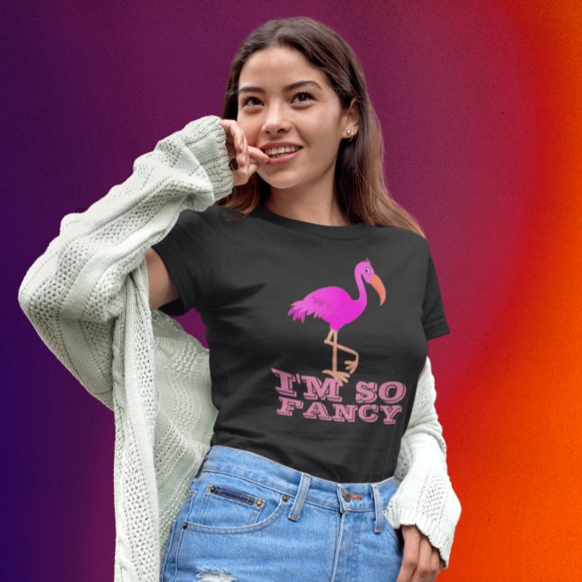 CAMISETA SOY TAN FANCY FLAMINGO LADIES T-SHIRTS TEES (Subido por el creador)