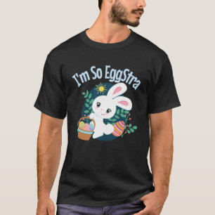 Camiseta Soy tan HuevoStra Cute Pascua Bunny Pun Funny Egg
