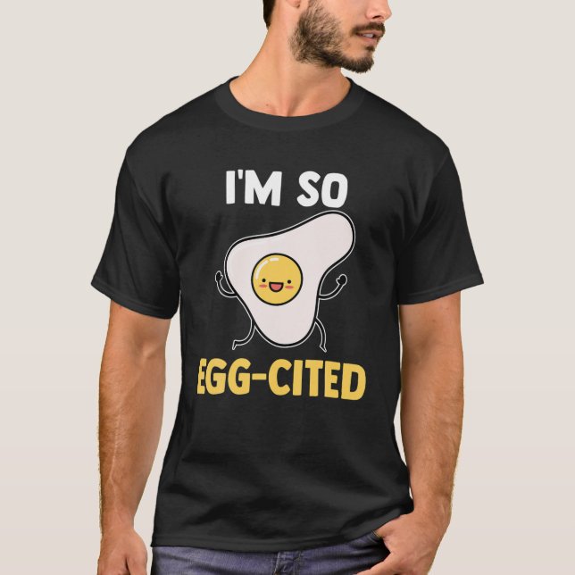 Camiseta Soy tan humorístico de huevos de huevo de desayuno (Anverso)