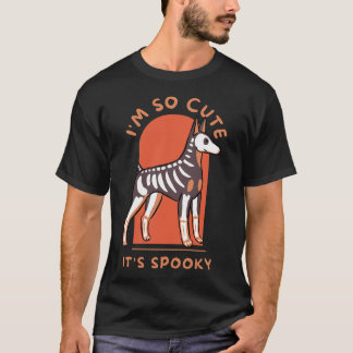 Camiseta Soy tan lindo que da miedo un divertido Doberman h