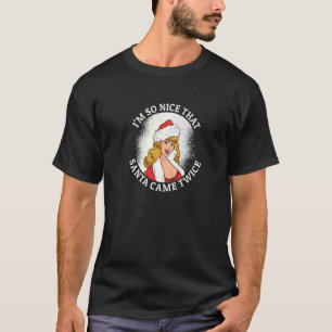 Camiseta Soy tan lindo que Papá Noel vino dos Navidades de 
