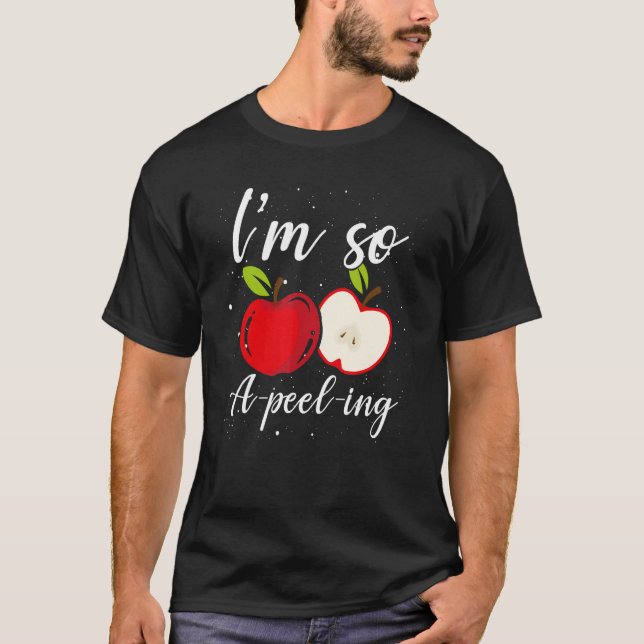 Camiseta Soy tan una cáscara de Apple Fruit Eater Chistes d (Anverso)