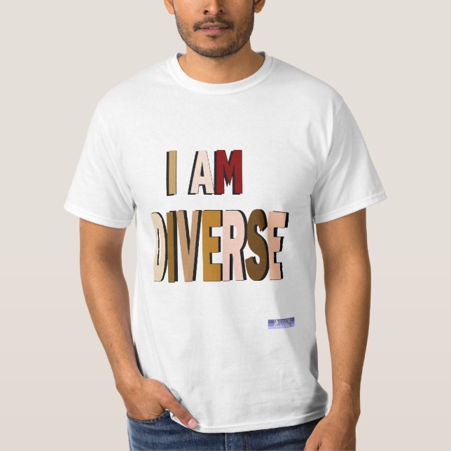 Camiseta Soy Tee De Valor Diverso (Anverso)
