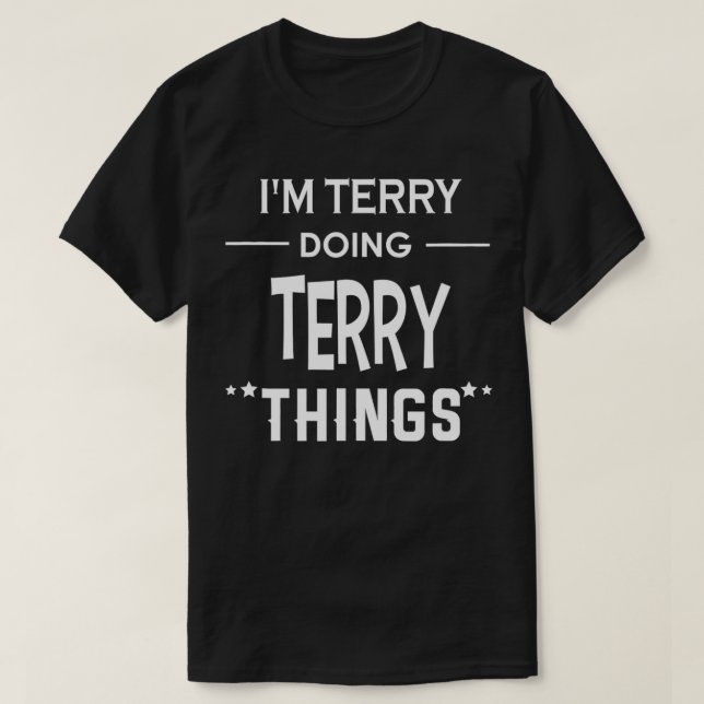 Camiseta Soy Terry Doing Terry Things Funny First Name (Diseño del anverso)