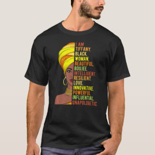 Camiseta Soy Tiffany Mujer Negra Historia Mes Orgullo Melan