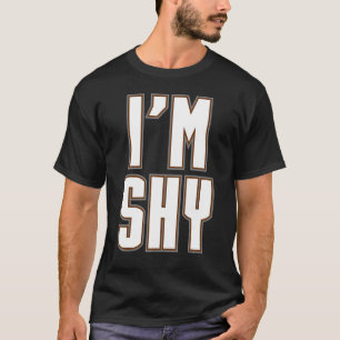 Camiseta Soy tímido irónico introvertido emocional humo