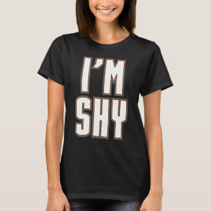 Camiseta Soy tímido irónico introvertido emocional humo