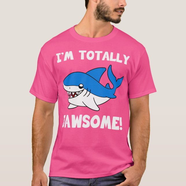 Camiseta Soy Totalmente Tiburón Jawsome (Anverso)