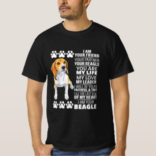 Camiseta Soy Tu Amigo Tu Pareja Tu Amor De Perro Beagle