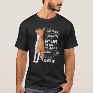 Camiseta Soy Tu Amigo Tu Pareja Tu Madre De Perro Basenji