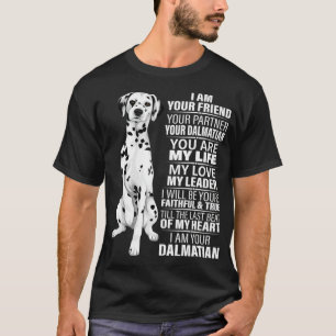 Camiseta Soy Tu Amigo Tu Pareja Tu Perro Dalmatiano L