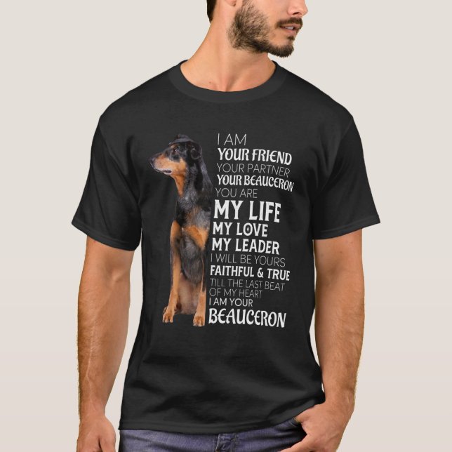 Camiseta Soy Tu Amigo Tu Pareja Tu Perro De Belleza M (Anverso)