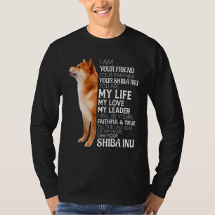 Camiseta Soy Tu Amigo Tu Pareja Tu Perro Shiba Inu M