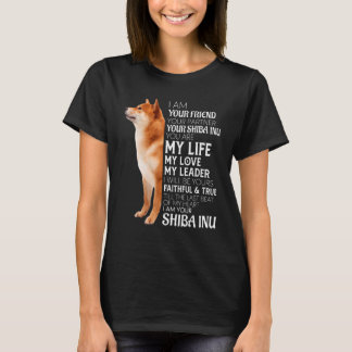 Camiseta Soy Tu Amigo Tu Pareja Tu Perro Shiba Inu M