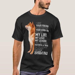 Camiseta Soy Tu Amigo Tu Pareja Tu Perro Shiba Inu M