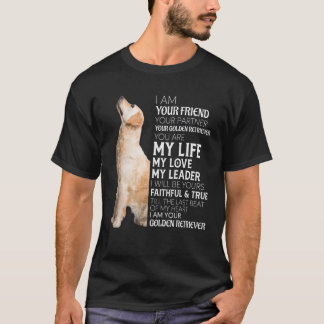 Camiseta Soy Tu Amigo Tu Socio Tu Golden Retrieve