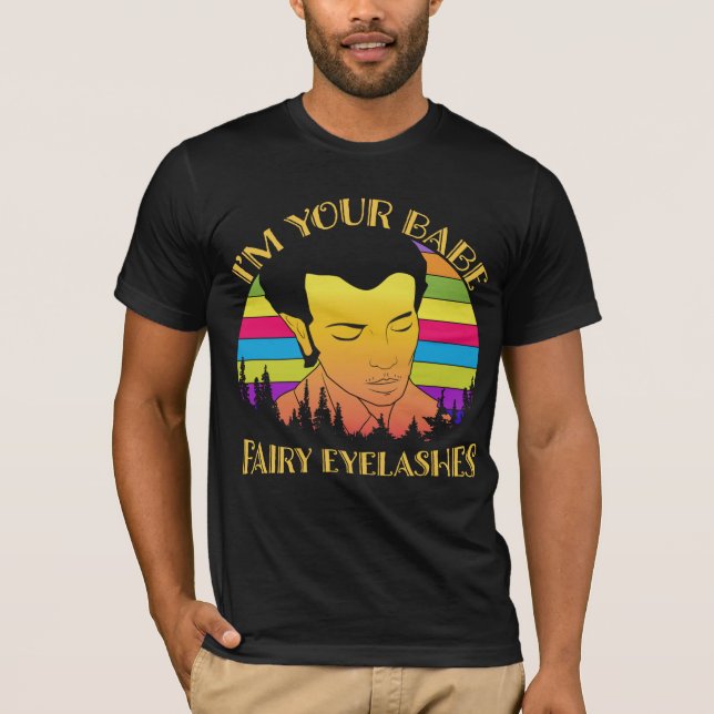 Camiseta Soy tu bebé, pestañas de hadas (Anverso)