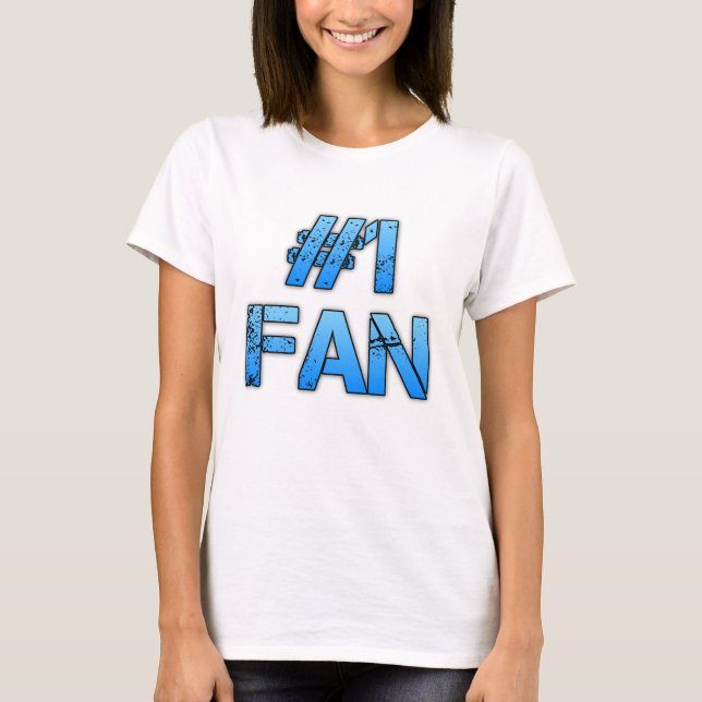 Camiseta Soy tu fanático de #1, (Anverso)