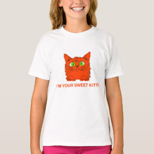 Camiseta Soy tu gatito dulce - Gato Rojo por el artista Luk