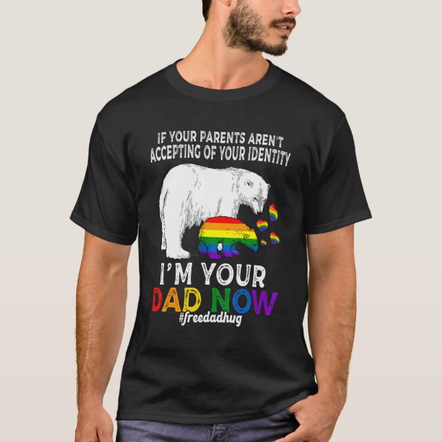 Camiseta Soy tu padre ahora orgulloso papá libre de oso pap (Anverso)